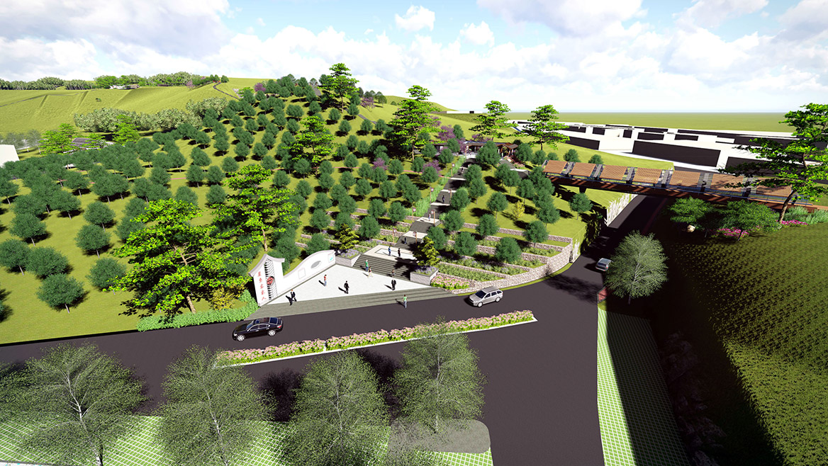 大嶺山鎮(zhèn)連平村美麗幸福村居建設(shè)行動計(jì)劃鳥瞰圖