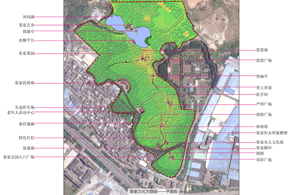 大嶺山鎮(zhèn)連平村美麗幸福村居建設(shè)行動計(jì)劃總平面圖