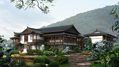 不同風格、類型的建筑及其建筑不同部位的植物配置