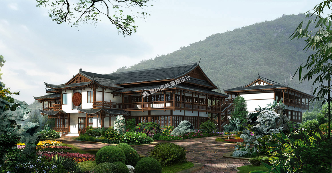 不同風格、類型的建筑及其建筑不同部位的植物配置