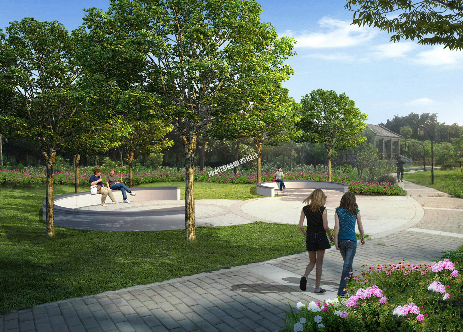 細(xì)涌尾涼棚周邊道路、小橋、綠化及新廳升級(jí)改造2